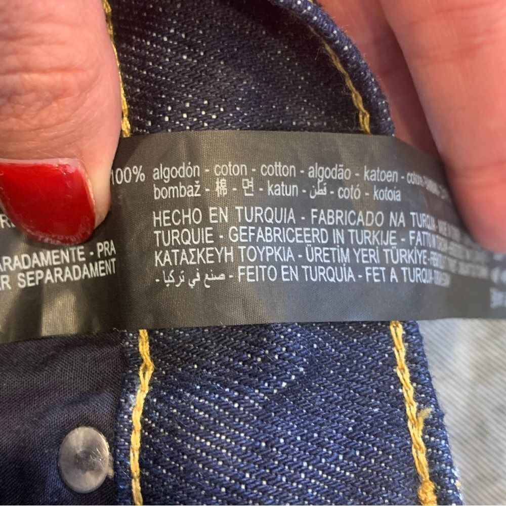 Zara The Inside Out Denim Pant Wide Leg High Rise Size 4 - Picture 13 of 16